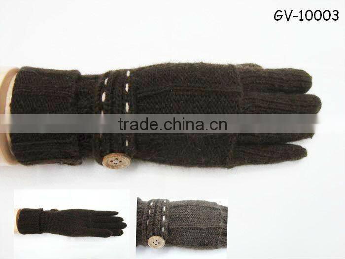 Fashionable jacquard knitted glove GV-10000