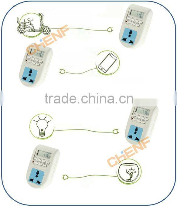 Cheaper 220V/10A UK Plug 7 days weekly Programmable Mechanical Timer Socket Outlet Switch