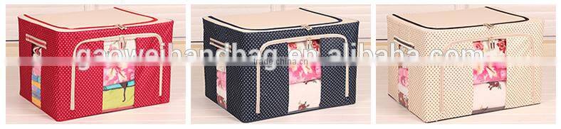 Eco friendly storage box;good quality custom printed foldable Oxford storage Box and Bin