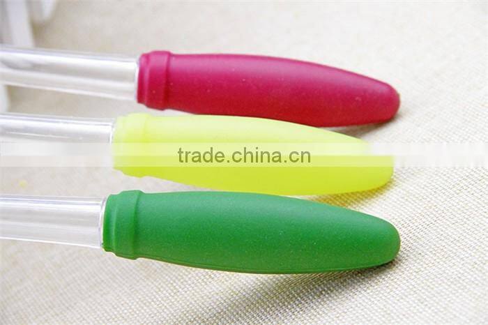 Hot selling household BBQ silicone basting brush, food safe stainless silicone oil brush, Customized silicone basting brush