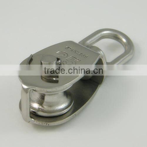 Stainless steel eye swivel pulley block