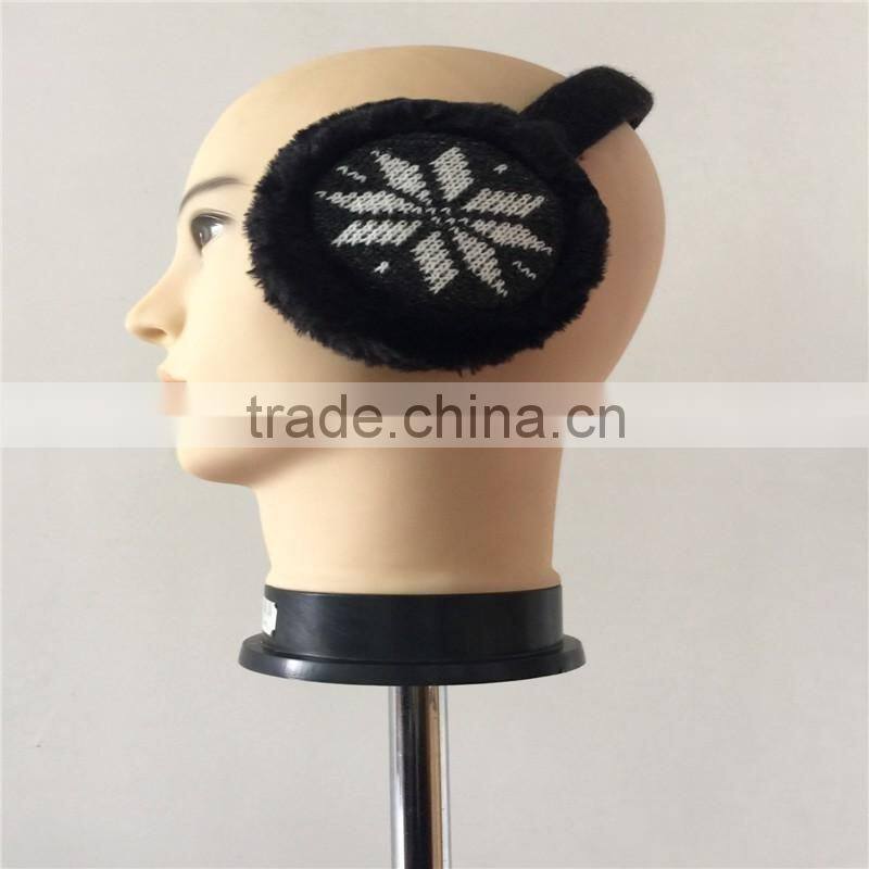 2016 Wireless Bluetooth Earmuffs Music Headset Stereo Headphone Winter Warm Knitted Earmuff