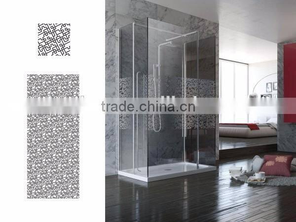 Tempered Coated Glass Decorative Bathroom Glass