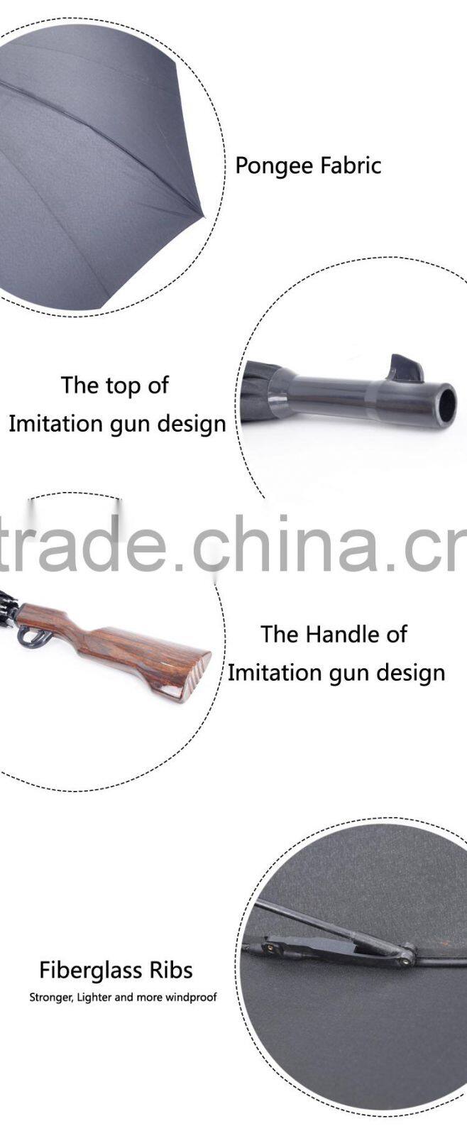 High Quality Windproof Promotional Gun Umbrella