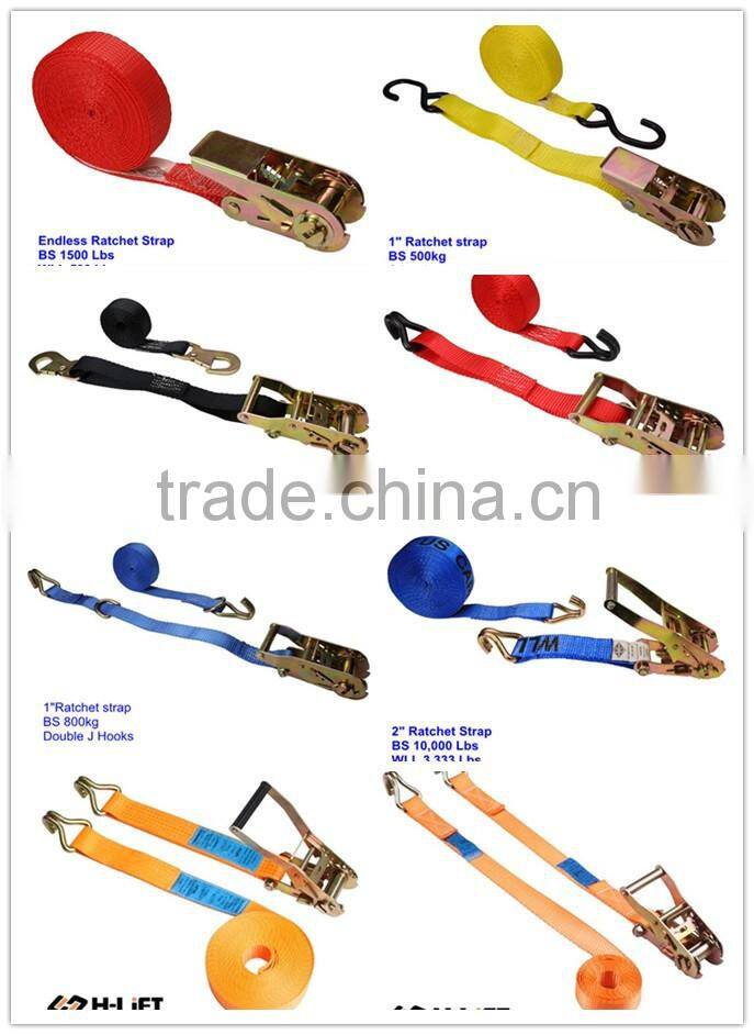 50mm 5000kgs 6m 8m 9m 10m 12m Cargo Lashing/Ratchet Tie Down/Ratchet Straps