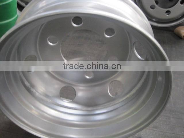 Tubeless truck steel wheel rim for tyre 8R17.5