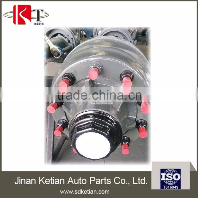 13ton disc type heavy duty trailer axle with square and round tube