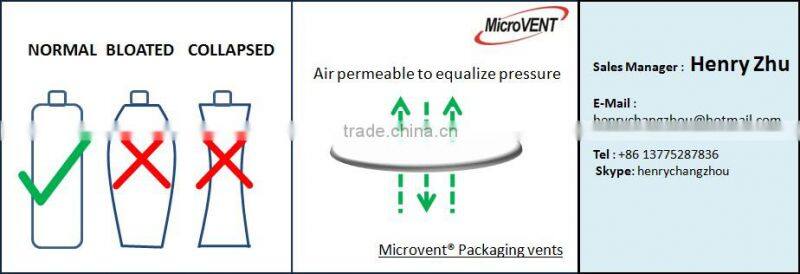 <MICROVENT> breathable induction seal for Fertilizers and Pesticides