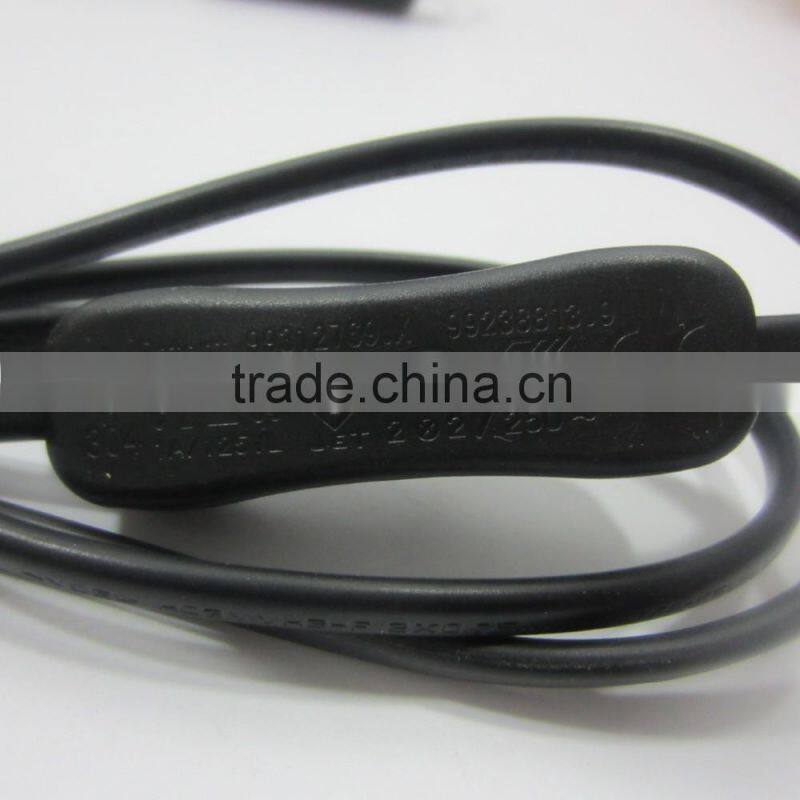 Plastic wire lamp holder,switch,european plug adaptor European plug line