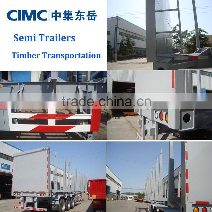 CIMC Truck Trailer for Short Wood and Logs Transport On Sale