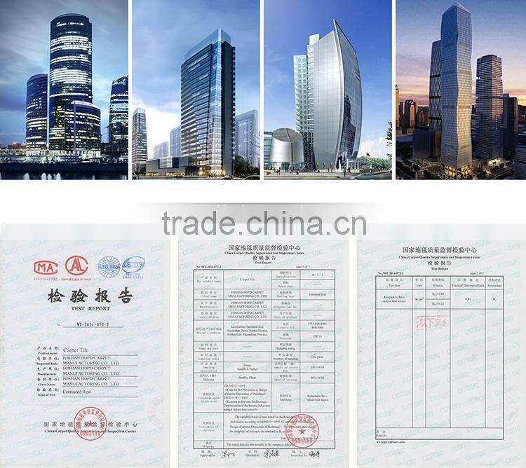 High wearproof conference room carpet tile with modern design