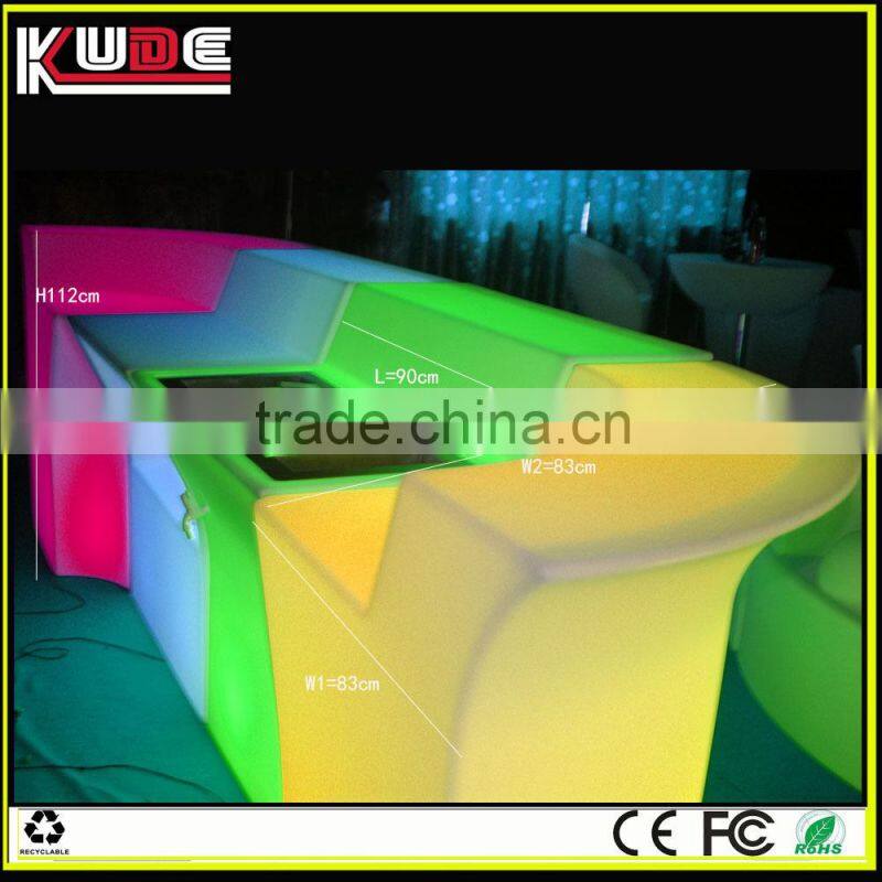 Amazing illuminated LED bar counter/bar table with remote control