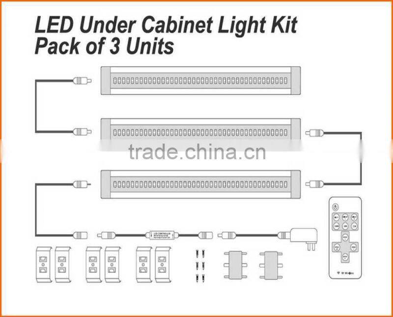 500mm Singapore local cabinet light,dimmable led cabinet light with touch switch,made in China