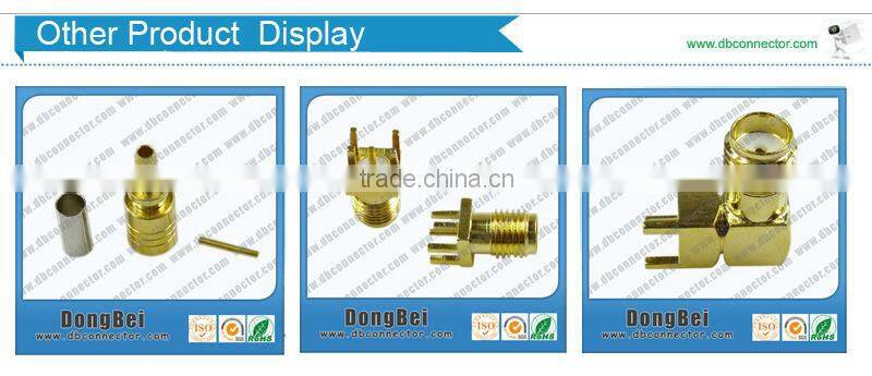 Crimp type male SMA antenna connector
