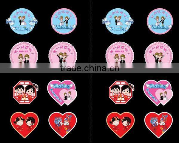 coated paper material sticker label printed