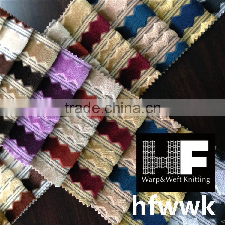 stripe velvet fabric