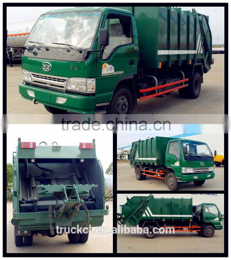 15TON FAW Compactor Garbage Truck 8CBM garbage truck 4X2 FAW waste compression truck
