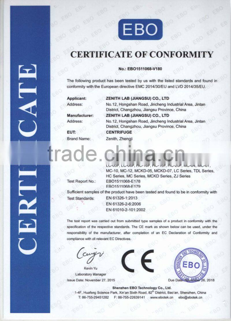 experiment laboratory equipment centrifuge machine for blood LC-04B
