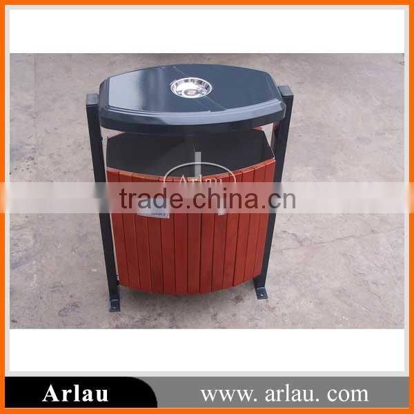 Public round metal flower planter box metal flower pot