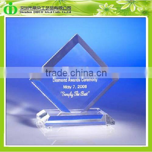 DDL-H073 Trade Assurance Acrylic Trophy Clear