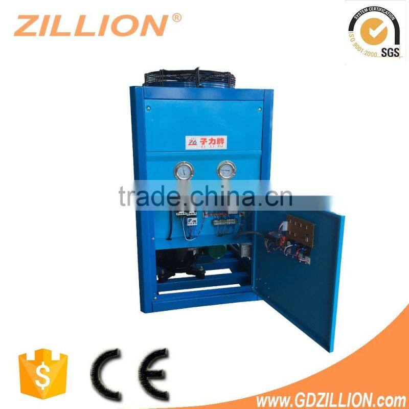 Zillion 5HP 3.75KW best sell Air chiller Recirculating chiller for Plastic Industry quality water cooled mini air cooler type