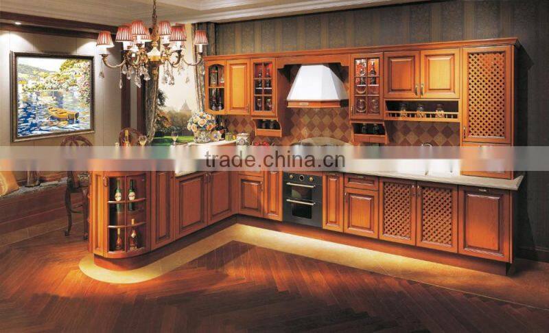 professional manufacturer of high quality kitchen cabinet with quartz countertop