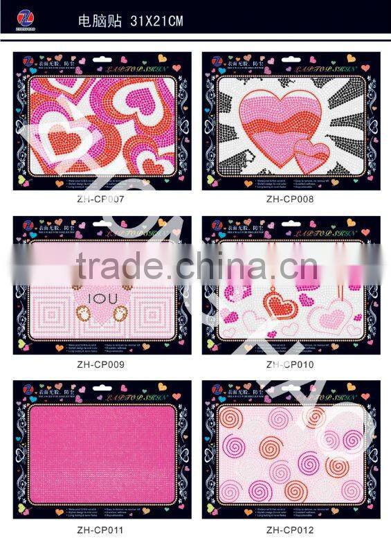 rhinestone laptop colourful skin