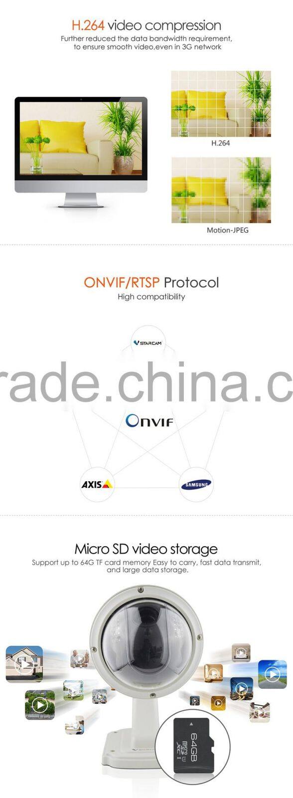 Hot selling VStarcam 720P solar powered wireless security IP camera outdoor