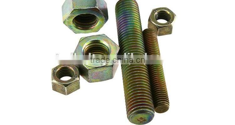 fastenal stud bolt b7 nut 2h zinc plated stud bolts