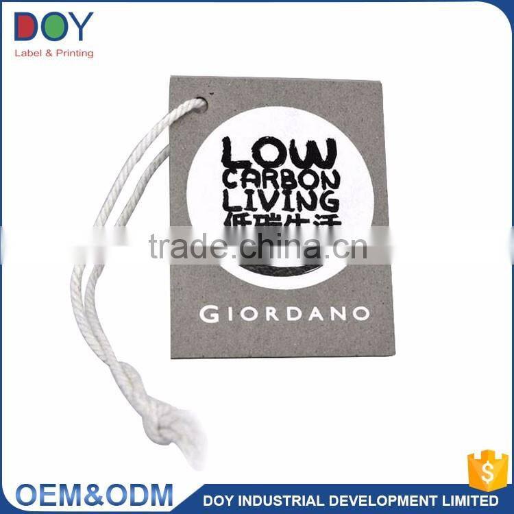 China factory custom own logo fashion jeans garment paper hang tags, paper ticket, swing tag