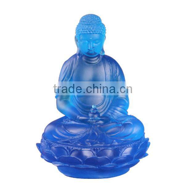 glass buddha statue Liuli glass Made of old traditional methods liuli buddha