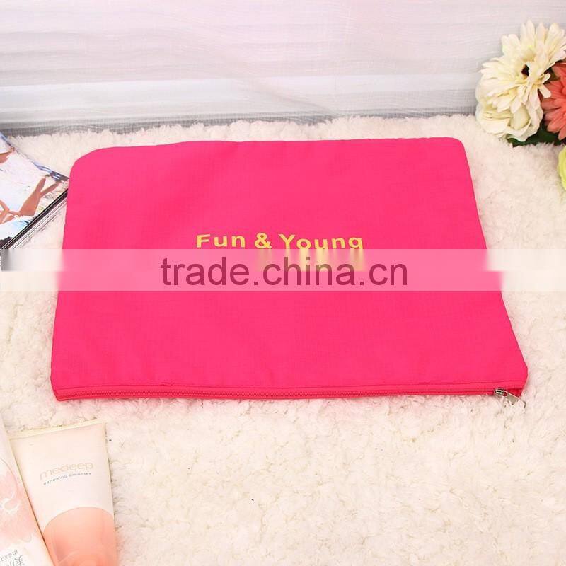 3pcs storage bag set nylon plaid customized logo garment stroage bag for travel