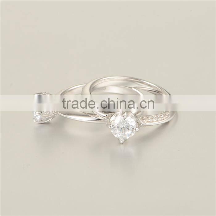 2016 New Arrival s925 Silver Wedding Diamond Rings