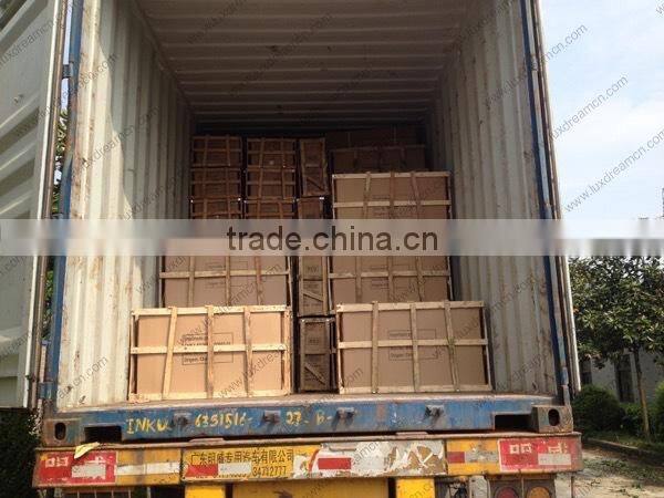 China manufacturer red mini glass basin for hotel project