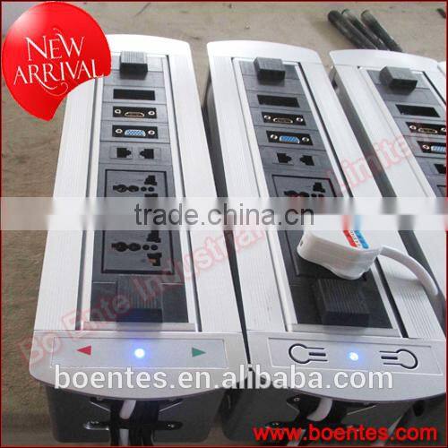 Conference Table Motorized Desktop Socket with AV Interface/Anchor Pop Up Box