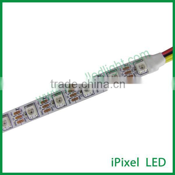 waterproof 60 pixels/m ws2812b led strip outdoor - p16.6, 5 meter roll