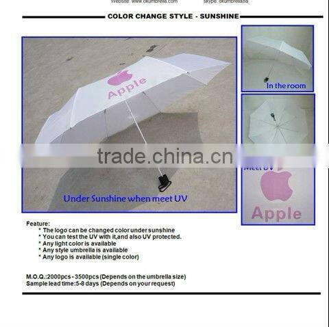 New umbrella whole logo printing on the whole big panel