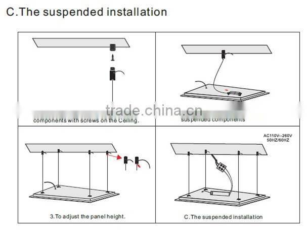 Super bright SAA approved LED Panel light 30x120cm, 36W, 4300lm, IES files available
