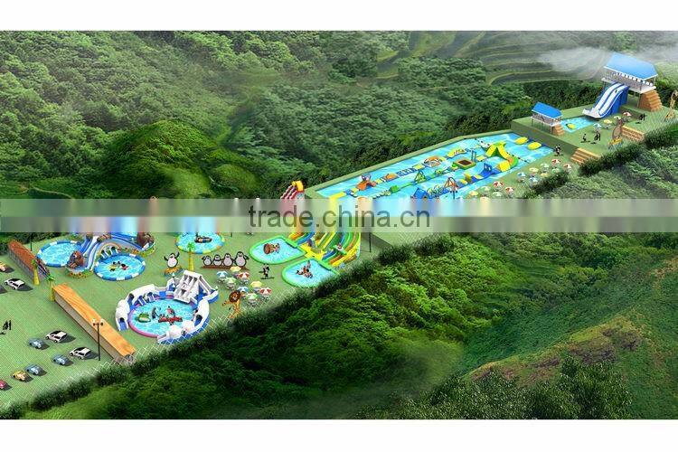 2016 Outdoor Inflatable Floating Water Park For Sale