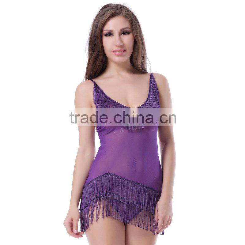 In stock asian design sex lingerie transparent