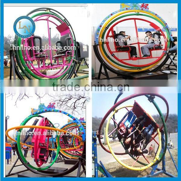 Indoor amusment electric toy mechanical human gyroscope rides for sale