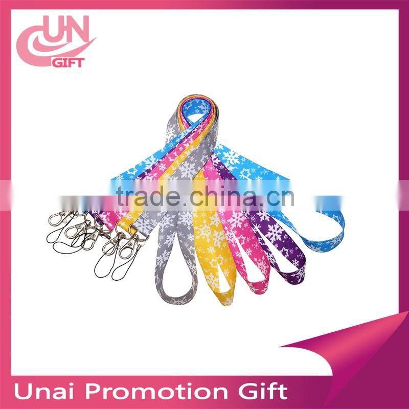 Customized Sublimation Printing Heart Satin Lanyard