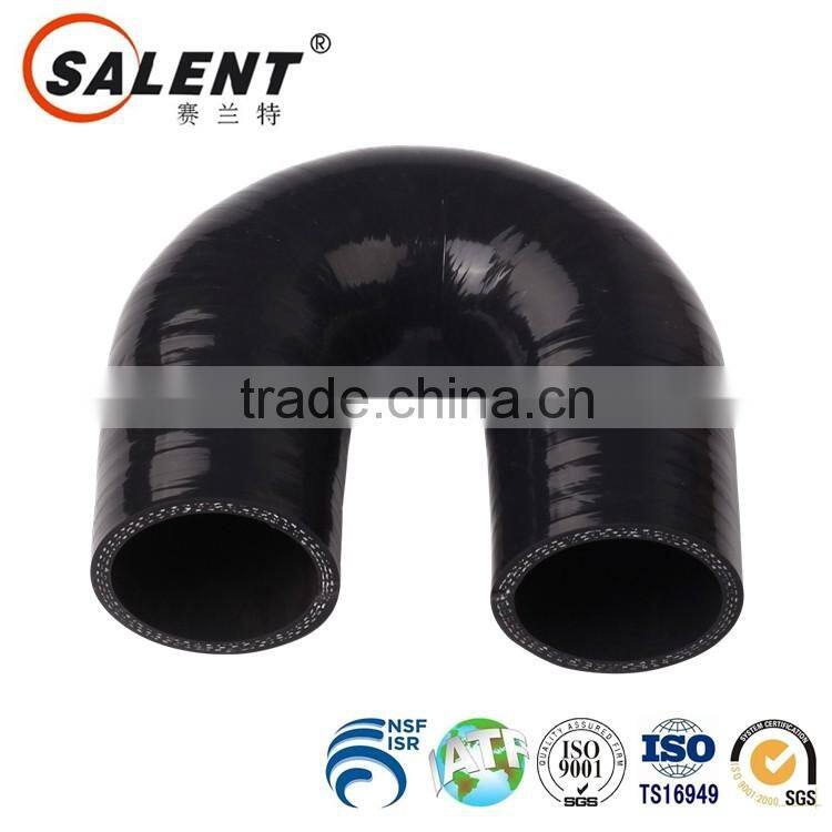 high grade 32mm Black automotive 180 degree flexible silicone elbow radiator hose