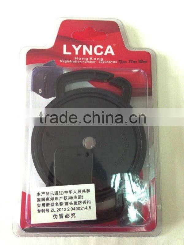 Universal custom camera lens buckle keeper anti-lost cap for 49mm 67mm 72mm 77mm