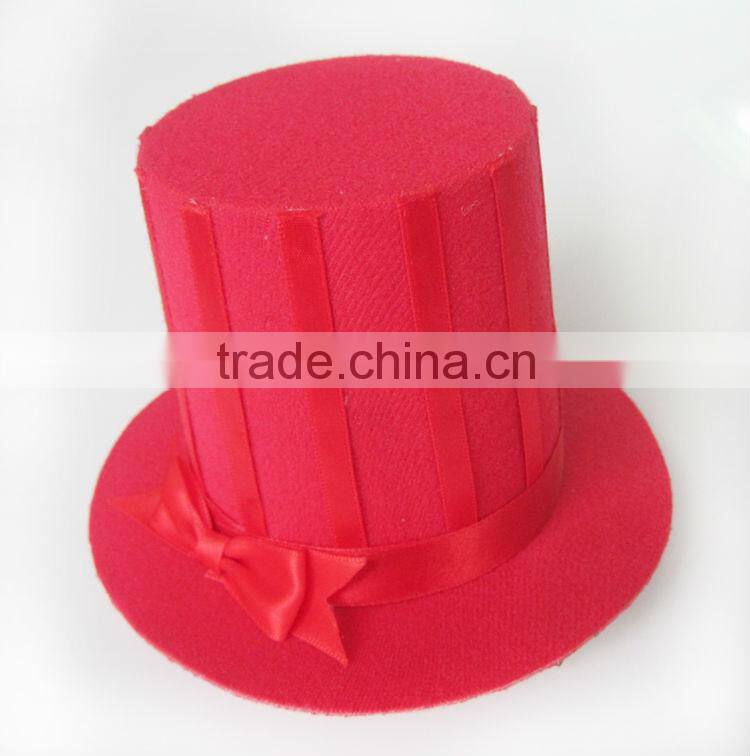 MYLOVE red fascinator handmade top hat women party MLGM050