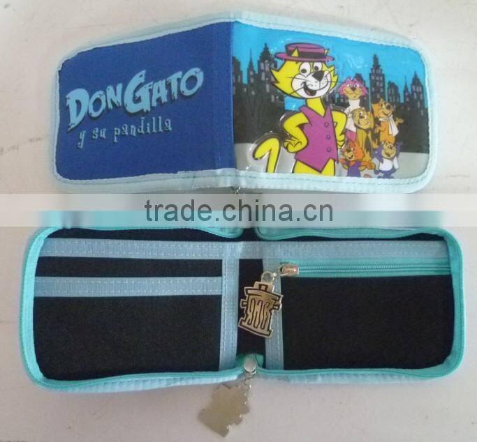 Classic Comic Money Wallet--Three Foldable Purse for Boys,Gray,YX-WP-01