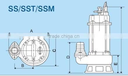 Submersible Sewage Pump SS-212N (Manual type)