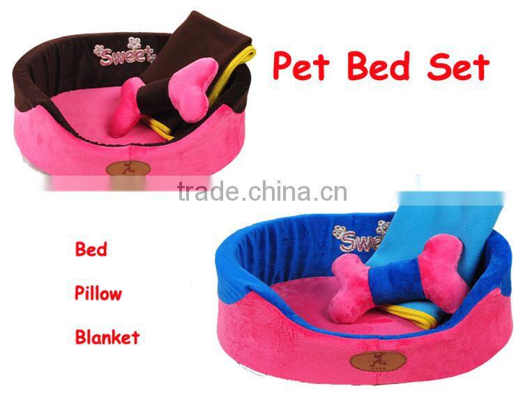 Sweet Luxury Pet Dog Bed Wholesale Sleeping Puppy Bed Cat Floor Mat Pillow