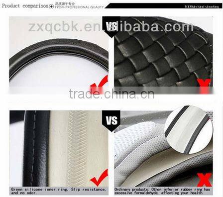 Car Accessories Auto PU Leather Steering Wheel Cover for Cars