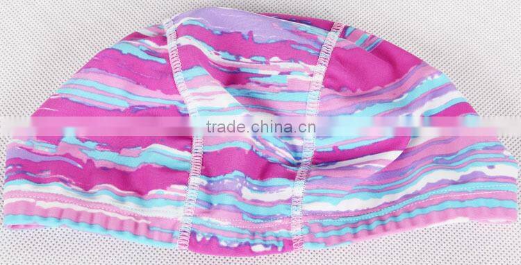 CNYE printed swimming cap soft breathable general swimming caps men lycra swim cap women high quality new design